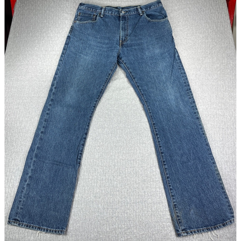 Vintage Levi's 517 Bootcut Jeans Men 36x34 Blue Denim medium was Mexico Y2K